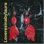 orecchini-rossi-a-righe-bianche