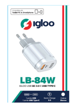 igloo-usb-qc-30-e-usb-type-c-blackwhite