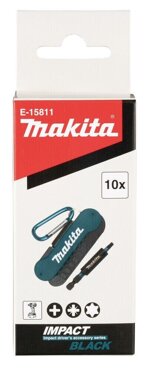 makita-e15811-portachiavi-moschettone-set-10-inserti-avvitatura-portatile