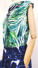 top-con-drappeggio-jungle-in-cotone