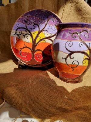 vaso-e-piatto-centro-tavola