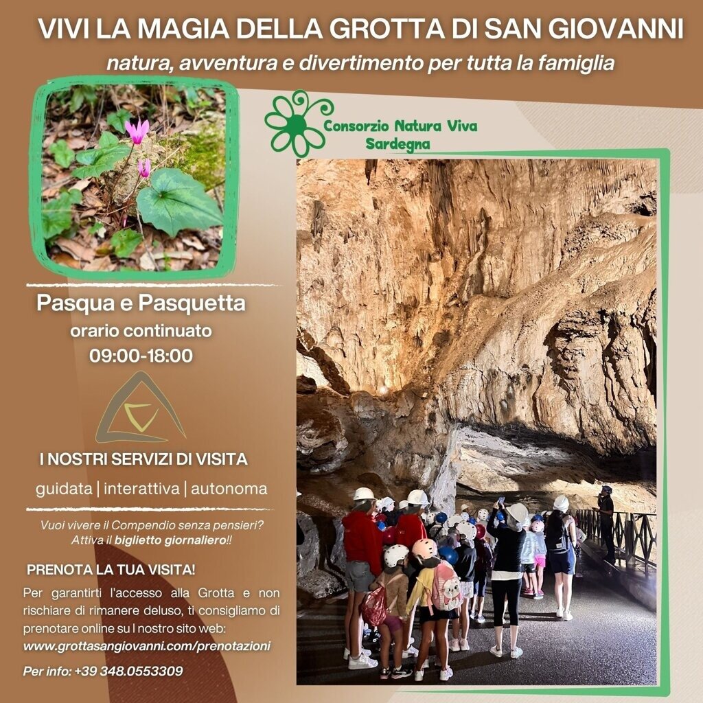🌿 Pasqua e Pasquetta alla Grotta di San Giovanni: Un'avventura senza tempo per tutta la famiglia! 🌿 Pasqua e Pasquetta alla Grotta di San Giovanni: Un'avventura senza tempo per tutta la famiglia!