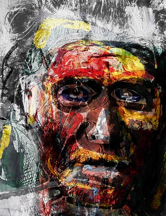 P.S.P._ CHARLES BUKOSKI Posthumous Self Portrait_ Charles Bukoski 2018