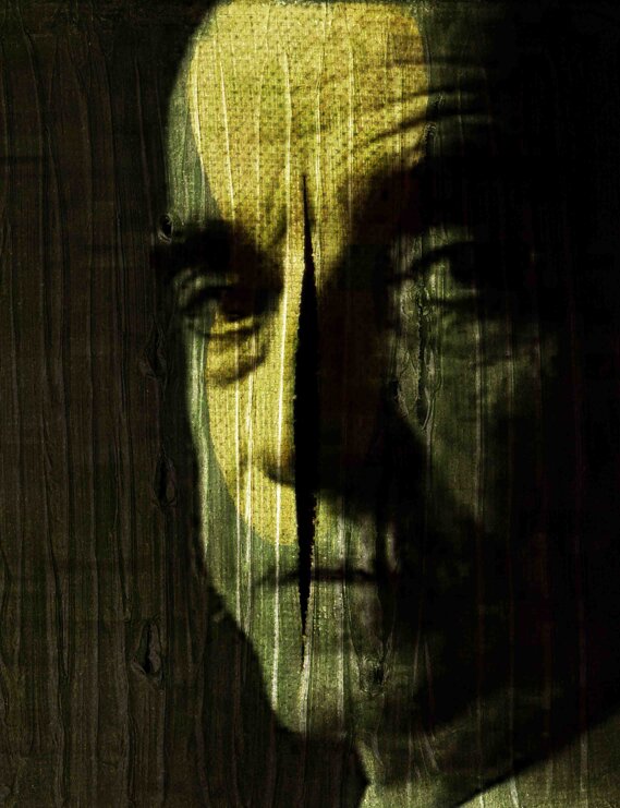 P.S.P._ LUCIO FONTANA Posthumous self Portrait_ Lucio Fontana 2017