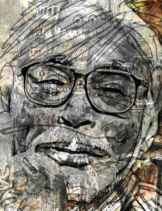 F.S.P._ HAYAO MIYAZAKI Fusion Self Portrait_ Hayao Miyazaki 2019