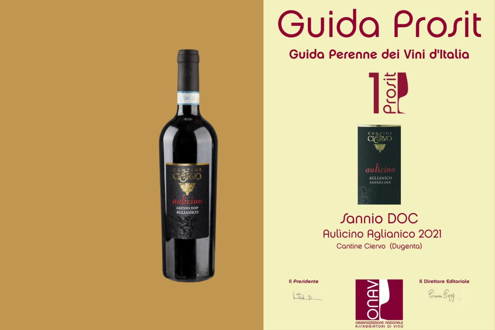 GUIDA PROSIT AGLIANICO DOC SANNIO "AULICINO"