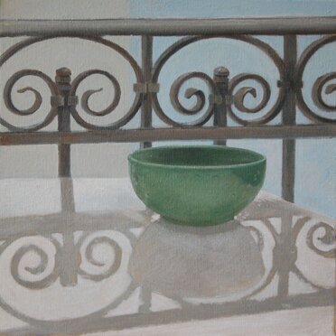 Dopo la pioggia tempera grassa su tela cm 36x 36