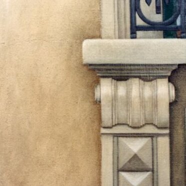 mensola tempera grassa su tela cm40x 50