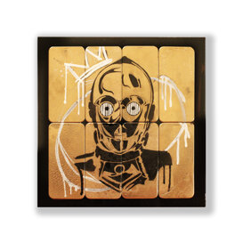 BB8 ACRILICO SPRAY SU DISPLAYIPHONE, 30X30CM