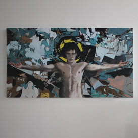 NO TITLE ARTIST ANDREA TOPA. OLIO SU TELA 150X80 CM