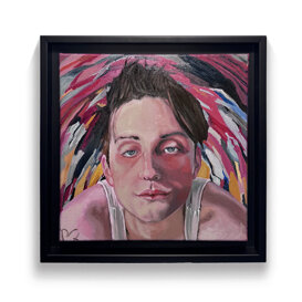 GLI OCCHI DI CUPIDO Olio su tela 30X30 CM
