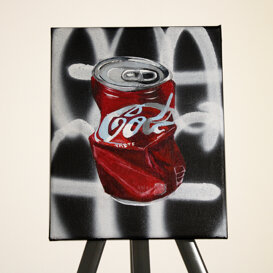 Mini Cola tecnica mista su teta 24x20 cm