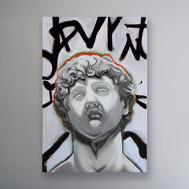 MONDAY Dipinto su olio tela 40x60 cm. painting oil on canvas 40x60 cm.