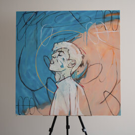 Pensieri Prepotenti 100x100 cm su tela