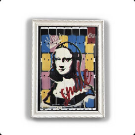 GIOCONDA ACRILICO SPRAY SU DISPLAYIPHONE, 50X70CM