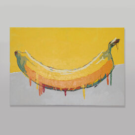 banana 70x100cm acrilico su tela