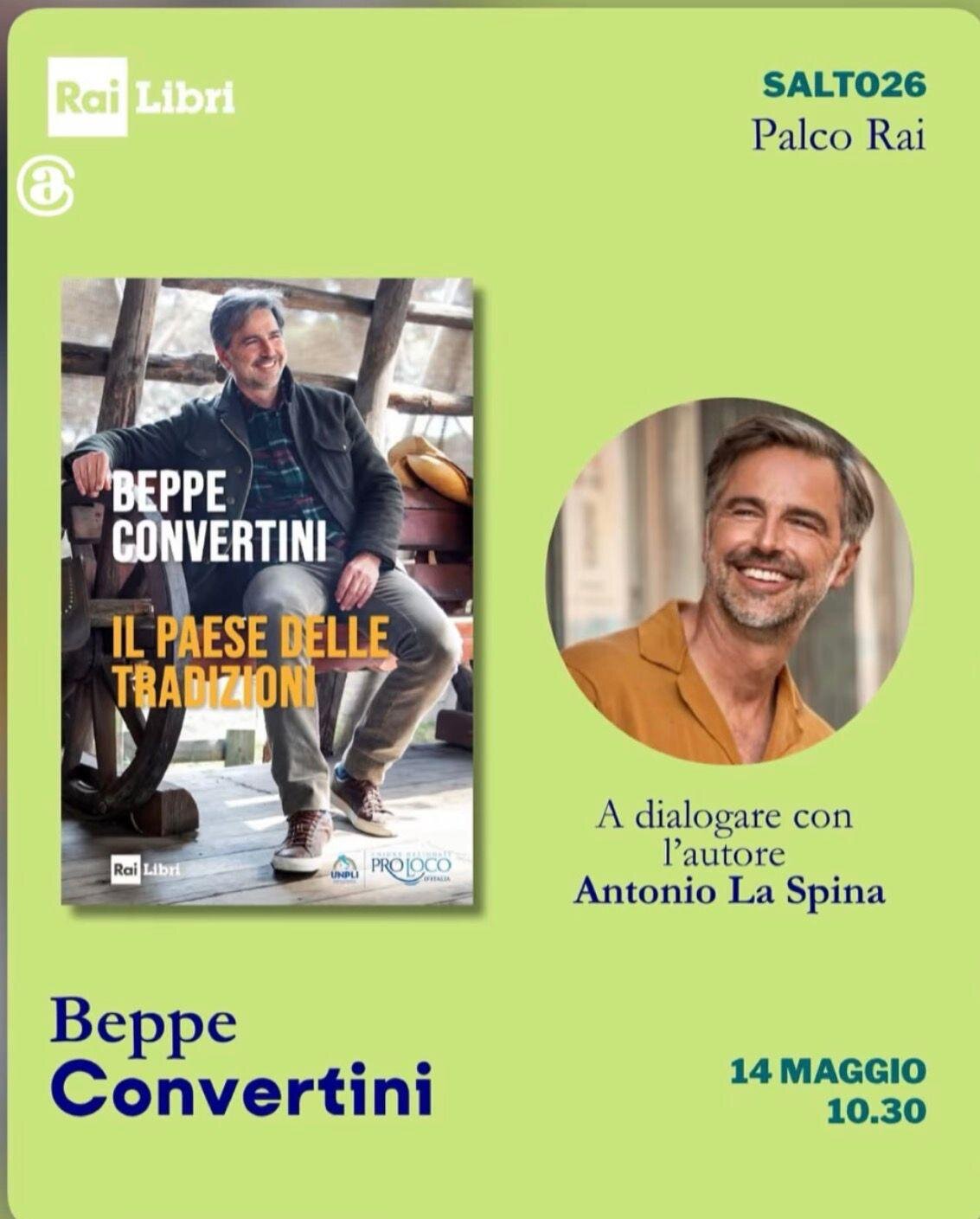 Beppe Convertini al Salone del Libro di Torino con “Il Paese delle Tradizioni”