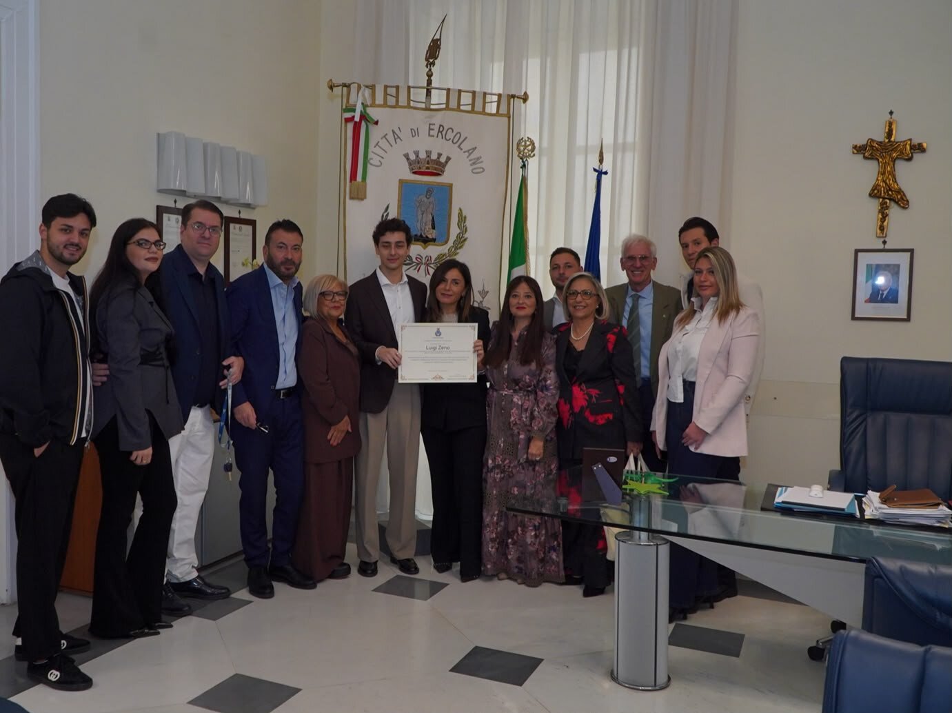 Luigi Zeno, dal sogno ai grandi set: la Città di Ercolano gli conferisce il merito artistico