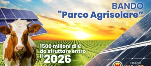 Parco Agrisolare: arriva contributo per impianti fotovoltaici su edifici a uso produttivo