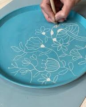 esempio di decorazione su ceramica