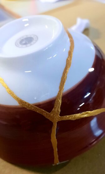 Ciotola giapponese Kintsugi