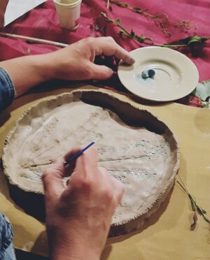 esempio di decorazione su ceramica