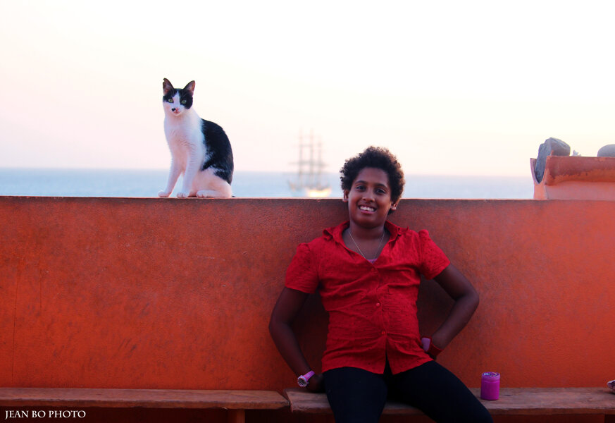 Cat, boat and Paula