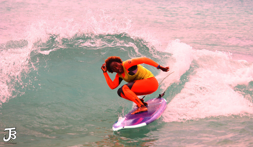 Woman surfer