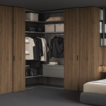 Armadio FREEDHOME angolo apertura totale