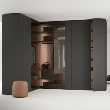 Armadio FREEDHOME angolo apertura totale