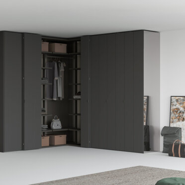 Armadio FREEDHOME angolo apertura totale