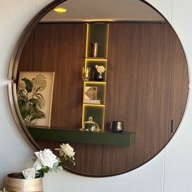 Specchio OMEGA Ø 120 con specchio bronzato Specchio OMEGA Ø 120 con specchio bronzato