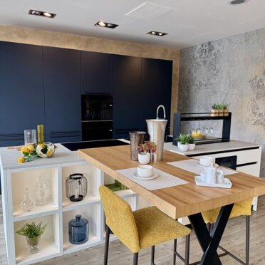 Cucina LIBRA + MUSA Decorativo Bianco + Decorativo Ink Blue Cucina LIBRA + MUSA Decorativo Bianco + Decorativo Ink Blue