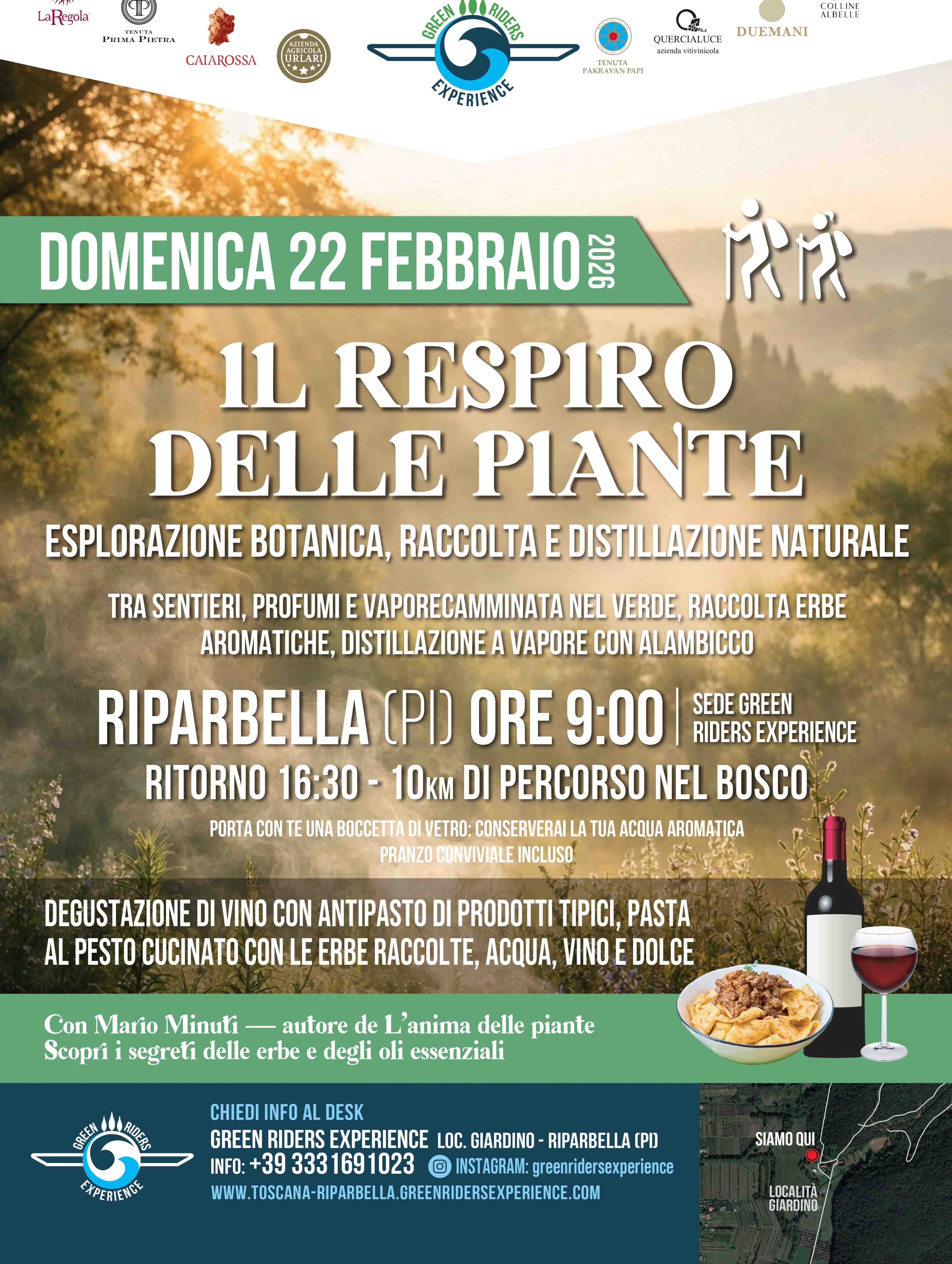 TREKKING IL RESPIRO DELLE PIANTE DOMENICA 22 Febbraio 2026 TREKKING IL RESPIRO DELLE PIANTE DOMENICA 22 Febbraio 2026