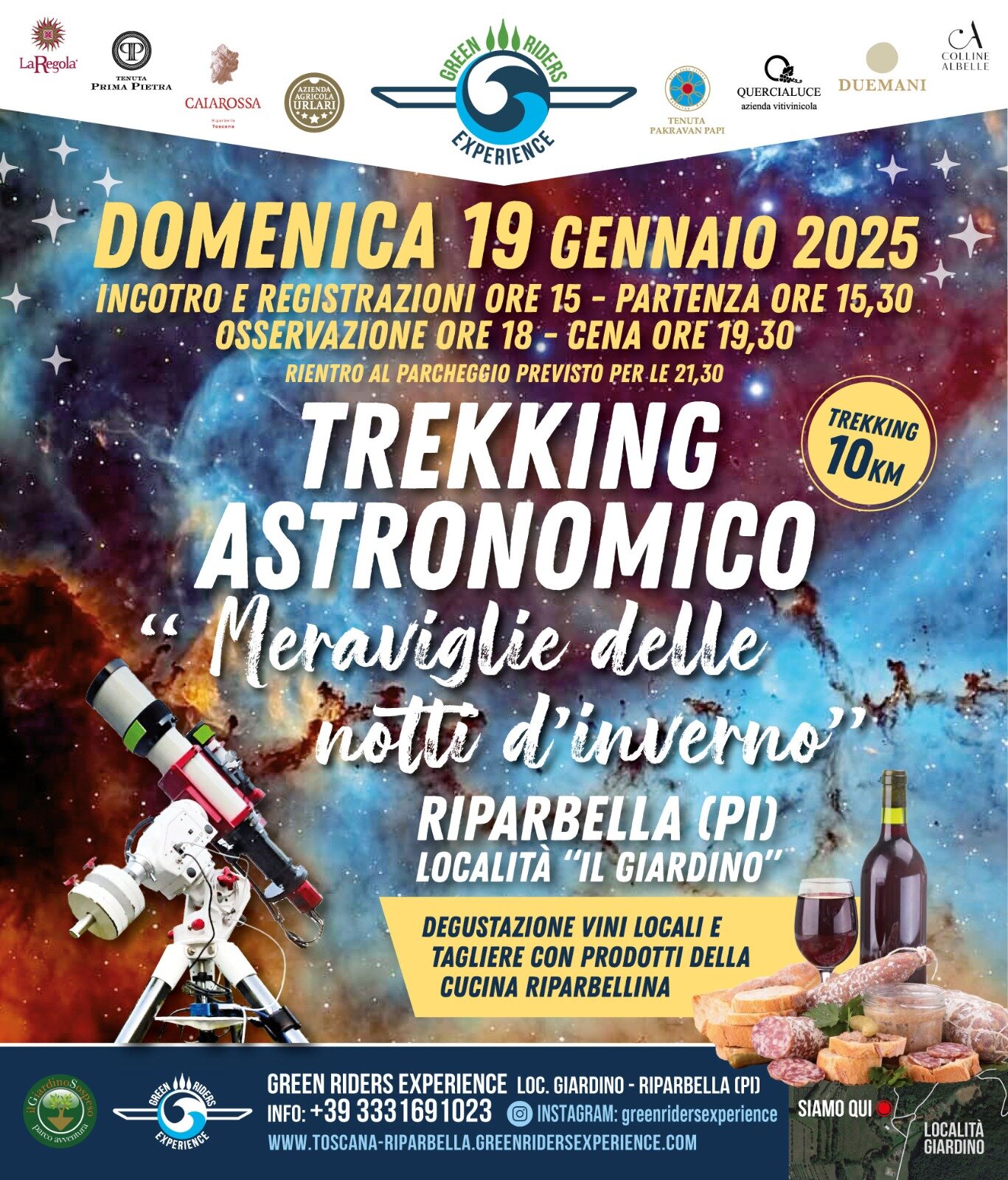 DOMENICA 19 GENNAIO &nbsp;2025 "MERAVIGLIE DELLE NOTTI D'INVERNO""