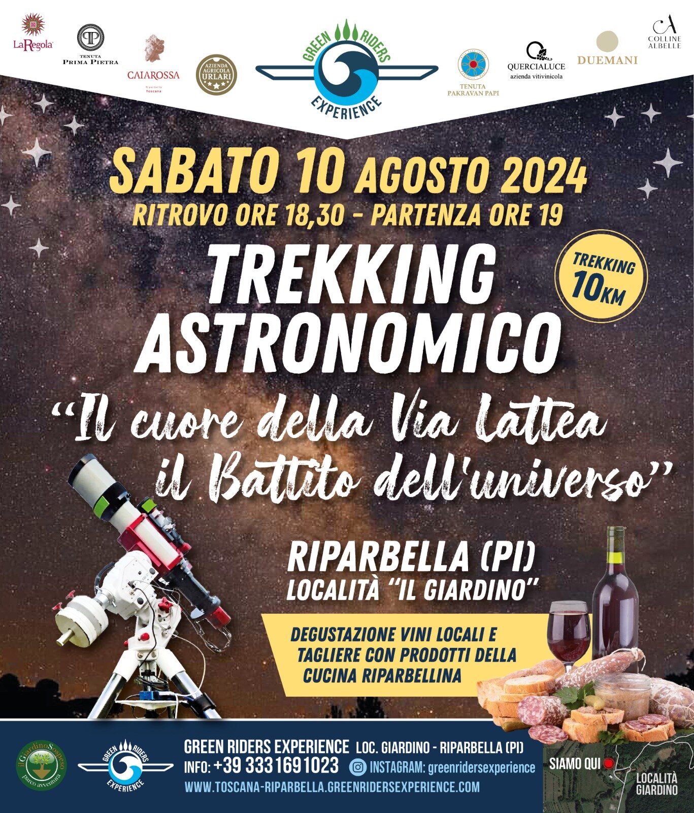 TREKKING ASTRONOMICO SABATO 10 AGOSTO " "IL CUORE DELLA VIA LATTEA IL BATTITO DELL'UNIVERSO"" TREKKING ASTRONOMICO SABATO 10 AGOSTO " "IL CUORE DELLA VIA LATTEA IL BATTITO DELL'UNIVERSO""