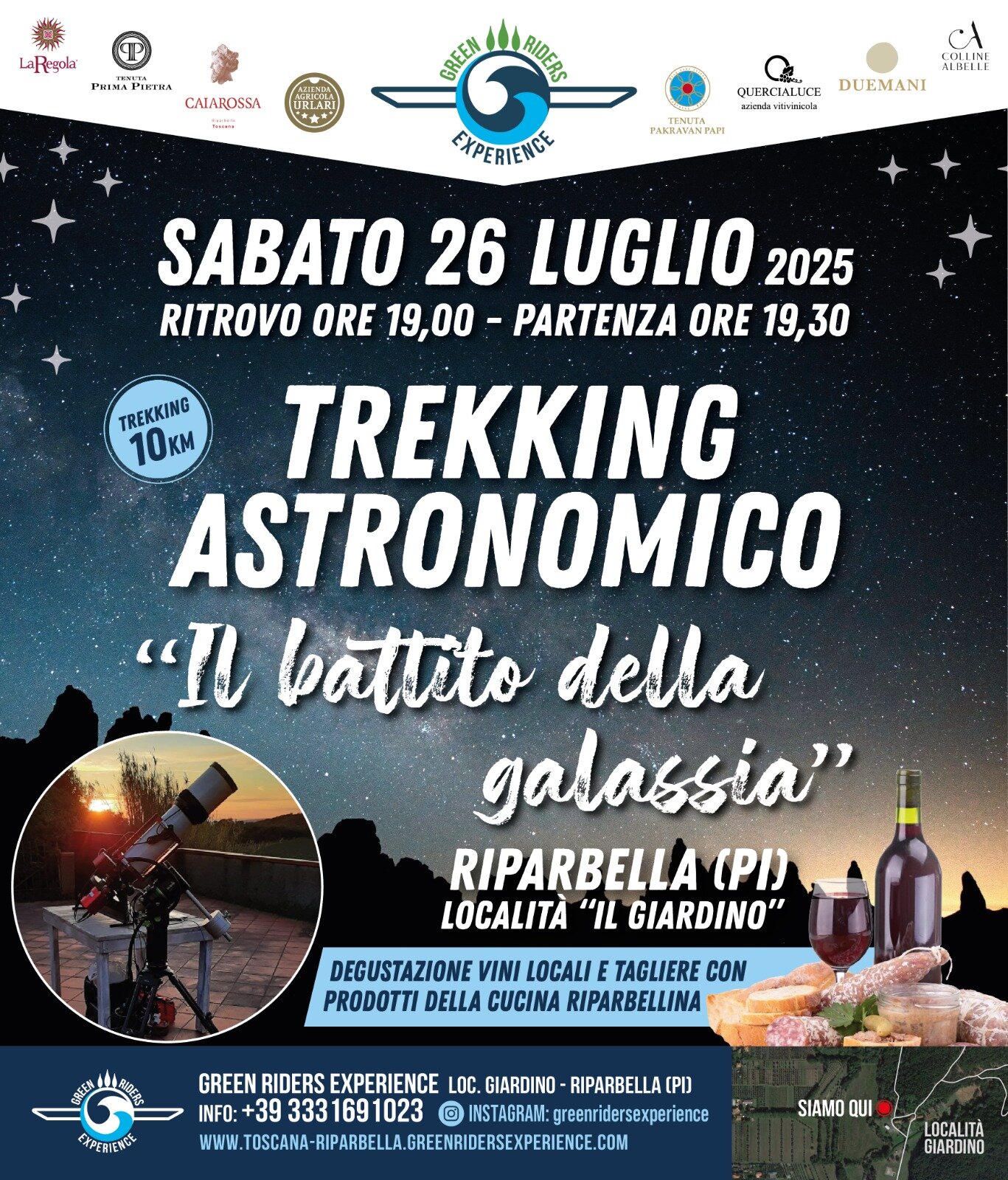 Trekking Astronomico &ndash; Il battito della galassia Sabato 26 Luglio 2025