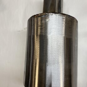 Bicchiere in acciaio inox Prima della lavorazione