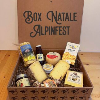 Box #ALPINFEST 75,00 € - NOSTRANO COSASCA 60 GIORNI, ﻿SALAMINO DI MAIALE﻿﻿, CACIOTTA DI VACCA, CONFETTURA (e molto altro...)