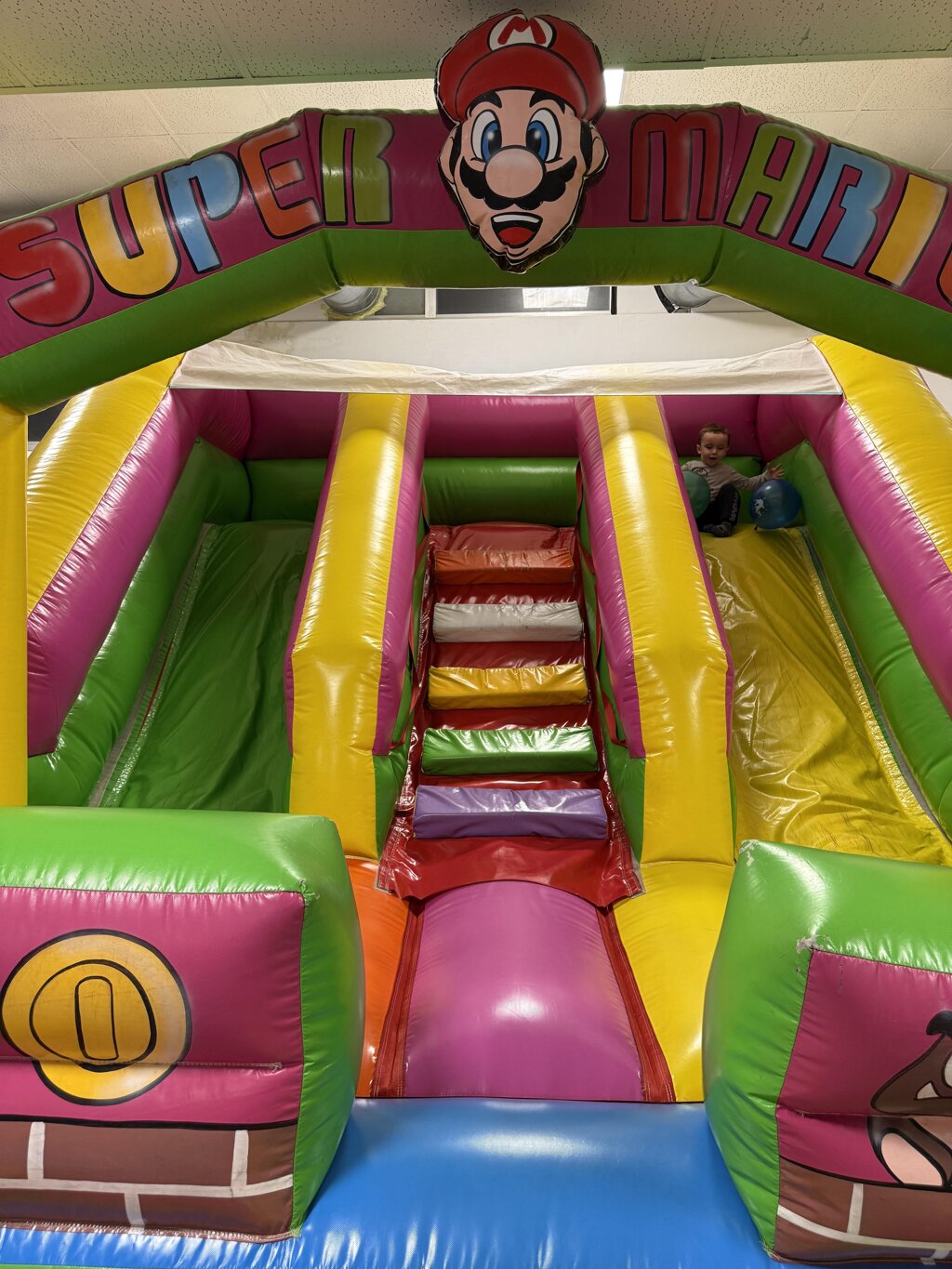 Lo spazio destinato ai gonfiabili