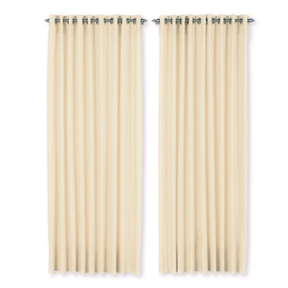 Tenda a vetro con 'Occhioli' Tenda arricciata a vetro con occhioli. Ordinata e contemporanea.