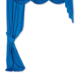 Festone triplo e code laterali lunghe Mantovana a festone triplo e code laterali lunghe