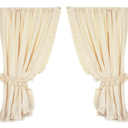 Tenda a vetro arricciata con volant ed embrasse Tenda a vetro classica, dal look romantico o country. La tenda si arriccia naturalmente disponendola