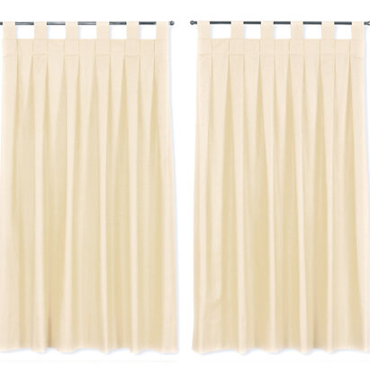 Tenda a vetro arricciata con torrette passanti Tenda a vetro con torrette passanti per bastoncino. La tenda viene confezionata già arricciata