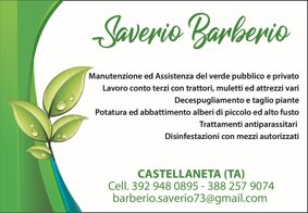 Saverio Barberio Cura del verde Castellaneta