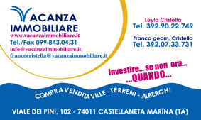 VACANZA IMMOBILIARE CASTELLANETA MARINA