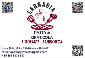 Carnaria Pasta e Graticola Nova Siri