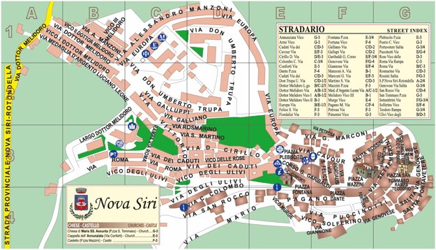 Mappa Nova Siri Centro storico Mappa Nova Siri Centro storico