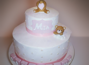 Torta battesimo orsacchiotti bimba Rimini