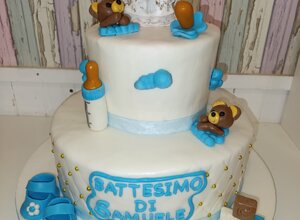Torta battesimo orsachiotti Rimini 